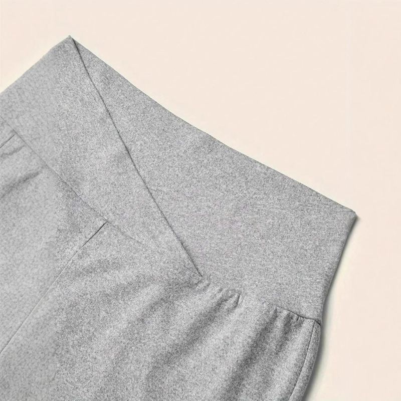 Európai és amerikai határokon átnyúló női kétrészes vegyes csomag keresztbe tett derekú rövidnadrág tejszínes selyem magas derekú lezser nadrág karcsúsító és lélegző