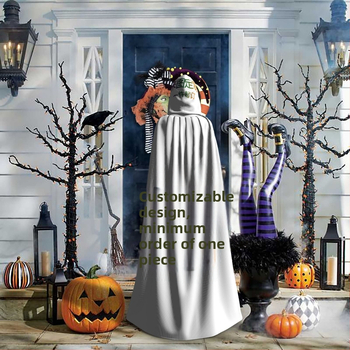 Διασυνοριακή χονδρική πώληση ενός κομματιού από μεταξωτό μανδύα με κουκούλα για το Halloween, χριστουγεννιάτικη μανδύα με κουκούλα για ενήλικες