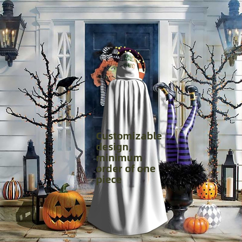 Трансгранична продажба на едро на едно парче копринено наметало с качулка за Хелоуин, коледно наметало за възрастни с качулка