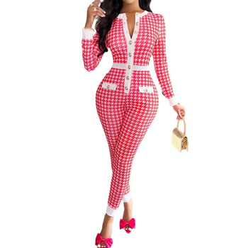 Διασυνοριακός Ανεξάρτητος Σταθμός Εξωτερικού Εμπορίου με Ζεστές Πωλήσεις 2024 Φθινόπωρο/Χειμώνας Amazon Γρήγορη Πωλήση Προϊόντος TEMU Ευρωπαϊκά και Αμερικανικά Γυναικεία Ρούχα Σφιχτά Παντελόνια Κορμάκι