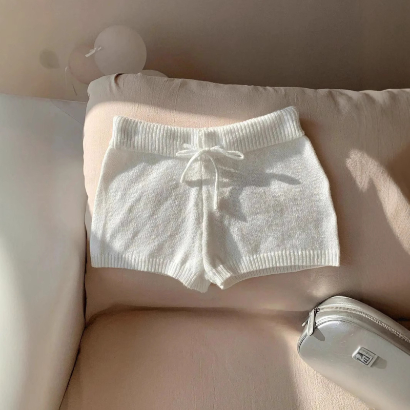 2025 Amazon prekogranična e-trgovina široke pletene kratke hlače novog stila, vanjski široki struk, ležerne hlače