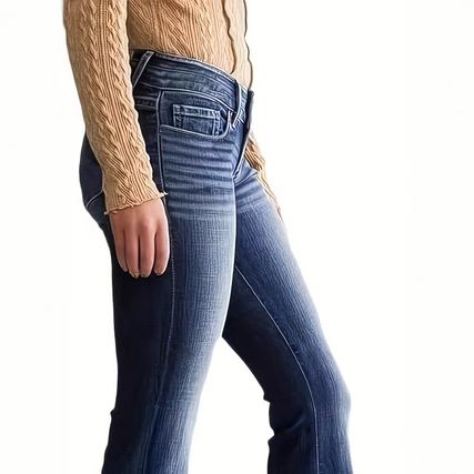 Új tavaszi és nyári, plus size női lezser, középderekú, karcsúsított, rugalmas, retró, trapéz farmernadrágok kizárólagos európai és amerikai, határokon átnyúló kínálata