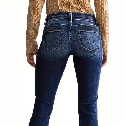 Új tavaszi és nyári, plus size női lezser, középderekú, karcsúsított, rugalmas, retró, trapéz farmernadrágok kizárólagos európai és amerikai, határokon átnyúló kínálata