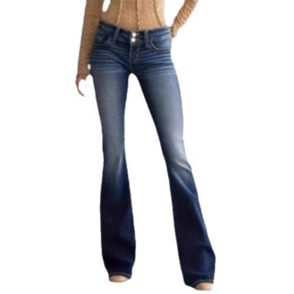 Új tavaszi és nyári, plus size női lezser, középderekú, karcsúsított, rugalmas, retró, trapéz farmernadrágok kizárólagos európai és amerikai, határokon átnyúló kínálata