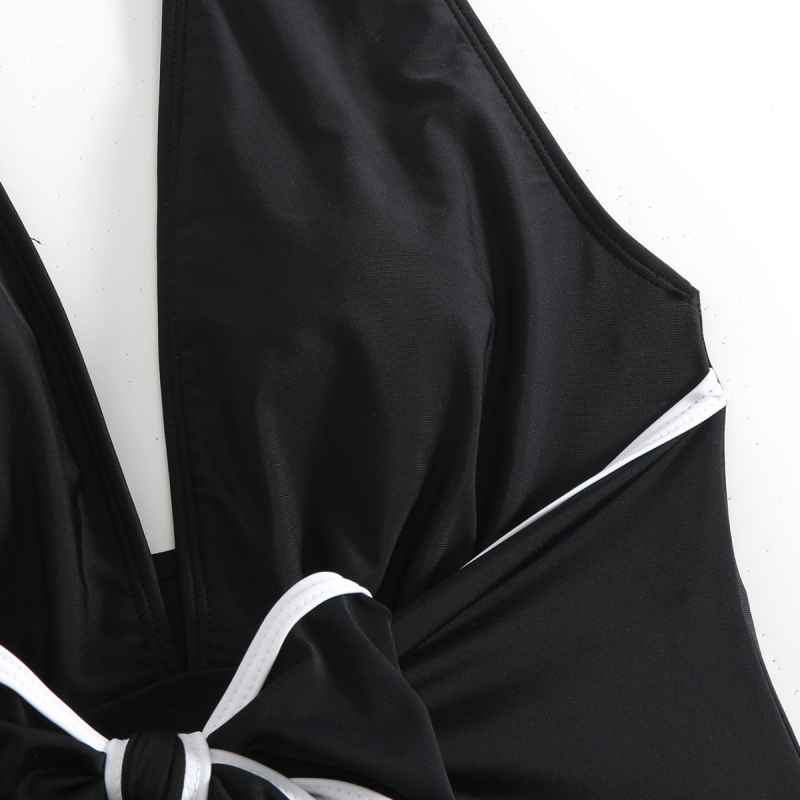 Aukštos kokybės naujas seksualus maudymosi kostiumėlis „Amazon“ trikampiu, gilia V formos iškirpte, be nugaros, moterims, europietiškas ir amerikietiškas, tarpvalstybinis bikinis