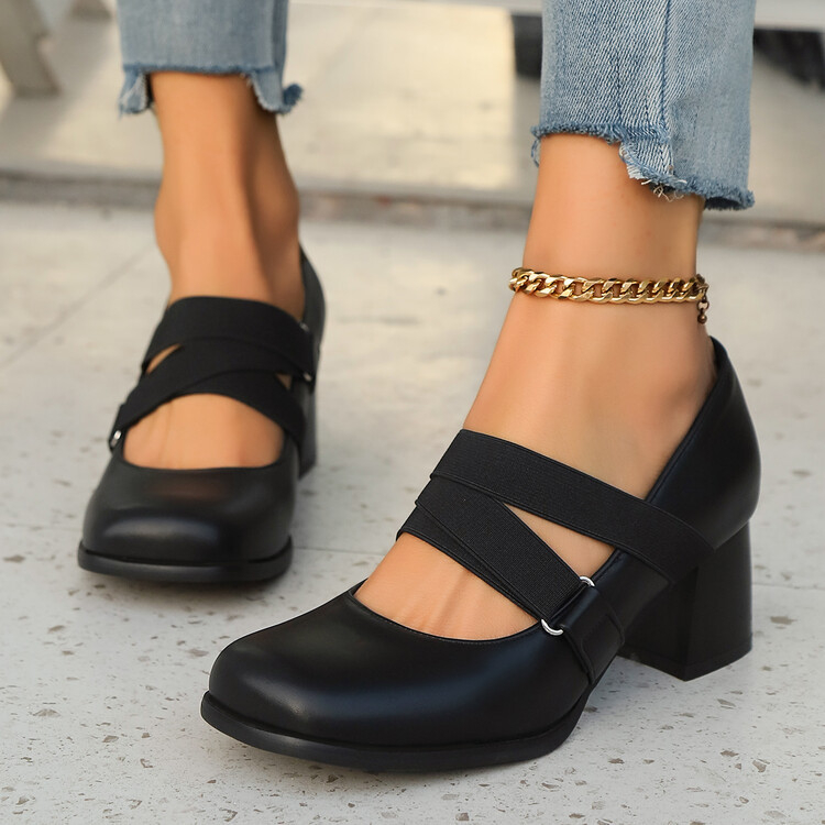 2024 őszi, határokon átnyúló, vastag sarkú cipők, plusz méret, 40-47 yard, külkereskedelmi, határokon átnyúló női cipők