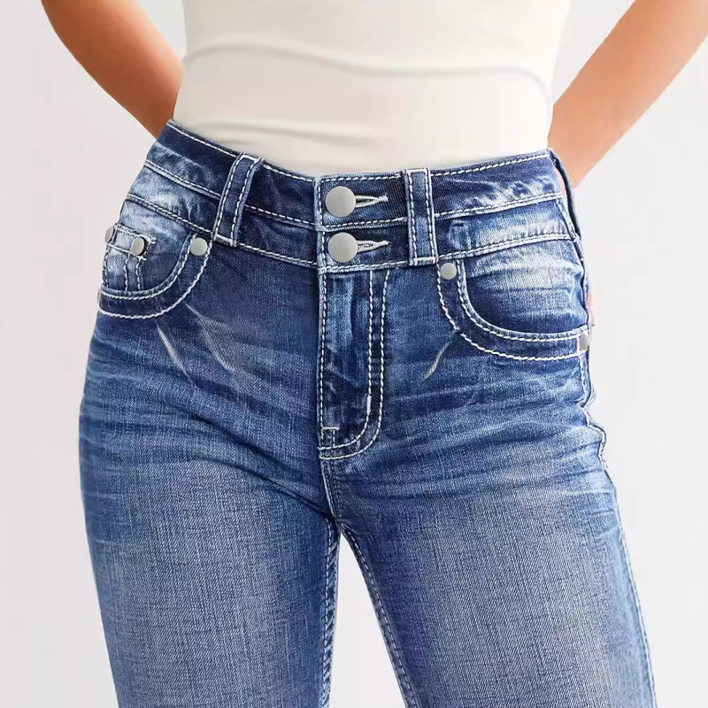 2024 Új, határokon átnyúló, Amazonon népszerű európai és amerikai 80009#-es új női hímzőelemekkel ellátott, karcsúsított, minden mérkőzésre alkalmas, hétköznapi viselet