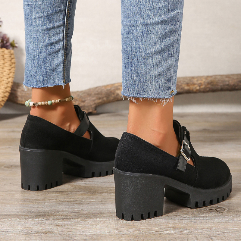 Moteriški, dideli, tarpvalstybiniai, plius dydžio Martin aulinukai, 2024 m. rudens ir žiemos nauji moteriški storakulniai britiško stiliaus aukštakulniai trumpi aulinukai