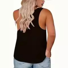 2024 Új női mellény Európai és Amerikai Külkereskedelmi Raktáron AliExpress ebay Amazon Independent Station Nyomott Felső
