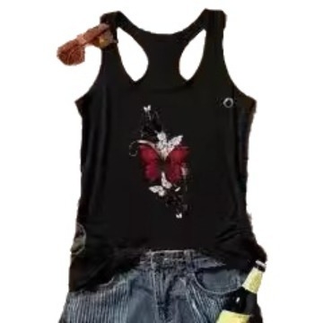 2024 Új női mellény Európai és Amerikai Külkereskedelmi Raktáron AliExpress ebay Amazon Independent Station Nyomott Felső