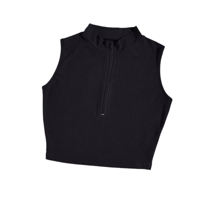 Europietiška ir amerikietiška 2025 m. tarpvalstybinė, vienos dalies europietiška ir amerikietiška, plona, pusiau užtrauktuku užsegama, stovima apykakle, be rankovių, moteriška liemenė. Nauja, seksuali.