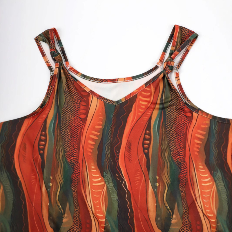 2024 nyári új, határokon átnyúló TEMU európai és amerikai női ujjatlan lezser mellényes póló felső