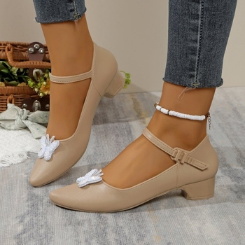 Νέα παπούτσια 2025 για κορίτσια 7-12 ετών, ψηλοτάκουνα παπούτσια με παπιγιόν, κοίλα παιδικά παπούτσια, σανδάλια για κορίτσια