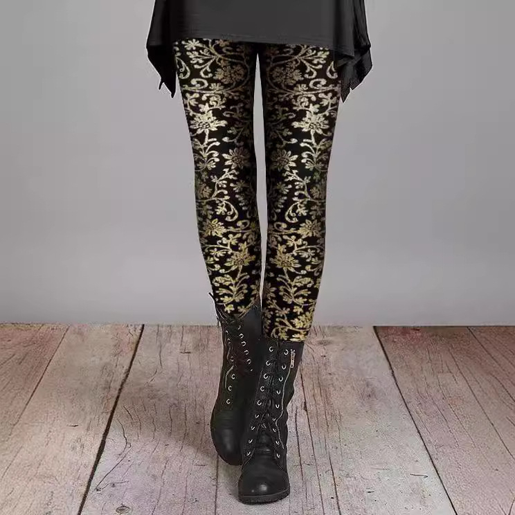 2024 Amazon export európai és amerikai nyomtatott rugalmas feszes leggings