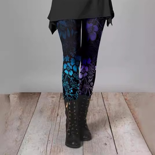 2024 Amazon export európai és amerikai nyomtatott rugalmas feszes leggings