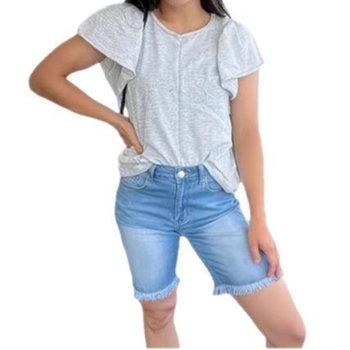 Határokon átnyúló haj Európa és az Egyesült Államok plus size durva szélű rugalmas nadrág gyapjú szélű farmernadrág