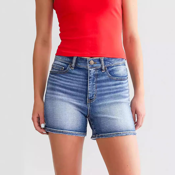 Európai és amerikai határokon átnyúló nyári új női lezser, feszes rövidnadrág, farmernadrág, női farmernadrág