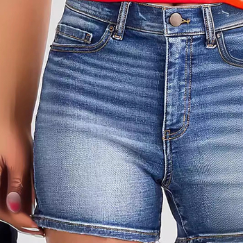 Európai és amerikai határokon átnyúló nyári új női lezser, feszes rövidnadrág, farmernadrág, női farmernadrág