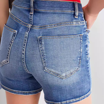 Európai és amerikai határokon átnyúló nyári új női lezser, feszes rövidnadrág, farmernadrág, női farmernadrág