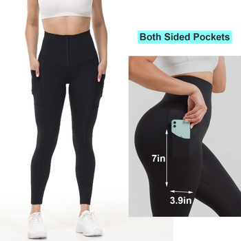 Amazon női jóganadrág zsebes nagy méretű hasnadrág magas derekú sport csatos nadrág jóga alakformáló nadrág nagy rugalmasságú
