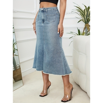 Rojtos farmer szoknya Női középhosszú, halszálkás szoknya, magas derekú, karcsúsító, dögös lányos, testhezálló szoknya