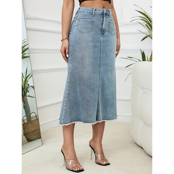 Rojtos farmer szoknya Női középhosszú, halszálkás szoknya, magas derekú, karcsúsító, dögös lányos, testhezálló szoknya