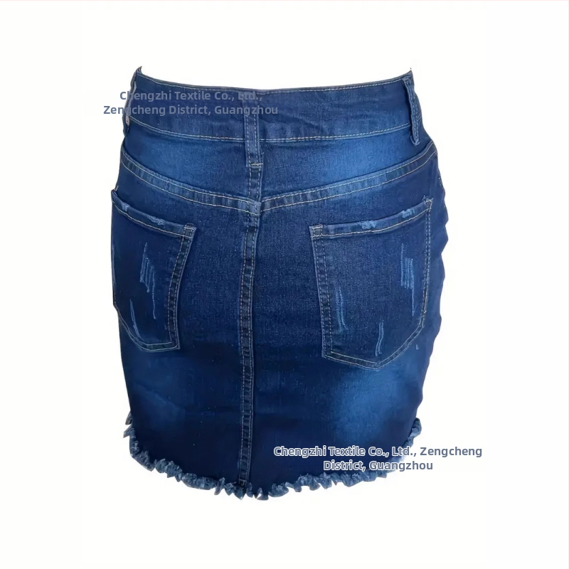 [S úctou] Európske a americké nezávislé stanice zahraničného obchodu, výbuchy, dierovacie džínsové sukne pre ženy, cezhraničné
