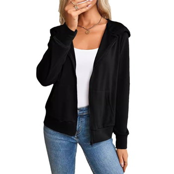 Kapucnis kardigán Teljes cipzár Csíkos Alkalmas Kapucnis felső Könnyű Rugalmas Aktív Jóga Edzés Sport