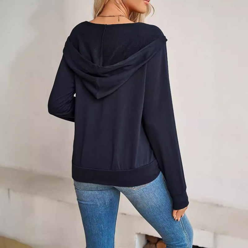 Kapucnis kardigán Teljes cipzár Csíkos Alkalmas Kapucnis felső Könnyű Rugalmas Aktív Jóga Edzés Sport