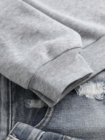 Gyári nagykereskedelmi virágmintás, bélelt, termo pulóver, európai és amerikai poliészterből