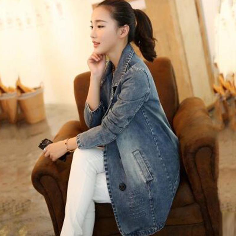 Marhabőr kabát 2019 új tavaszi viselet koreai változat női nagy méret közepes hosszúságú divatos tavaszi őszi női stílusú széldzseki