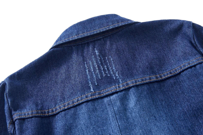 Nagy méretű Amazon dupla soros vintage hamis zsebes farmerdzseki felsőruházat gyors eladás European Station 6358