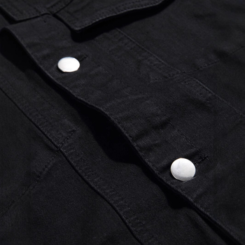 Lahe ja nägus mustast teksariidest varrukateta töövest, lihtne ja mitmekülgne mustast teksariidest varrukateta vest jakk ning vest