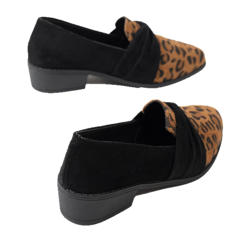 Női, 2025-ös tavaszi és őszi új, elegáns, durva sarkú, bebújós, plus size, hegyes sarkú, bebújós, divatos mokaszinok, határokon átnyúló, plus size, hegyes sarkú, alacsony sarkú, kis cipők