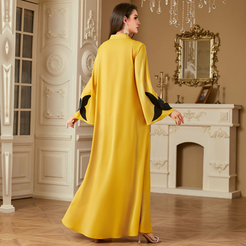 4223 Muszlim ruha Női 2025 Nyári Új Hosszú Ujjú Laza Napi Parti Hétköznapi Hosszú Ruha