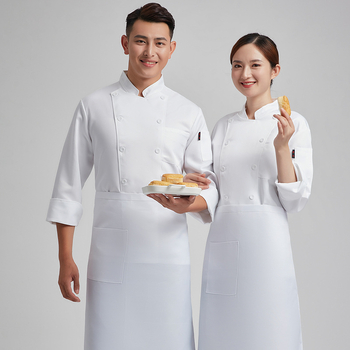 Kokariided Pikkade varrukatega sügis- ja talveriided meestele ja naistele Hotelli söökla tööriided Koogipagari köögi köögi tööriided vormiriietus