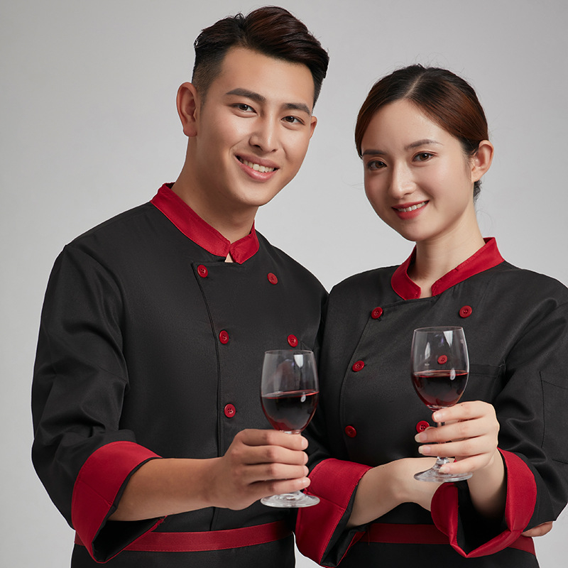 Kokariided Pikkade varrukatega sügis- ja talveriided meestele ja naistele Hotelli söökla tööriided Koogipagari köögi köögi tööriided vormiriietus