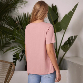 „Amazon“ nauji pavasario ir vasaros patogūs laisvi, vientisos spalvos apvalios kaklo nėštukėms skirti megztiniai