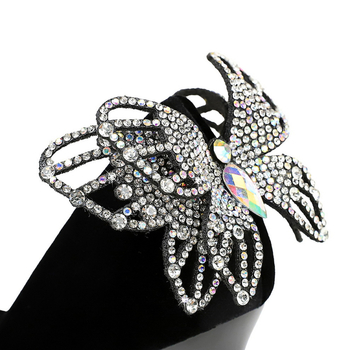 3739-H62M koreai stílusú divatos, sokoldalú, strasszos, masnis, elegáns, sekély szájú, tűsarkú, szuper sarkú cipő