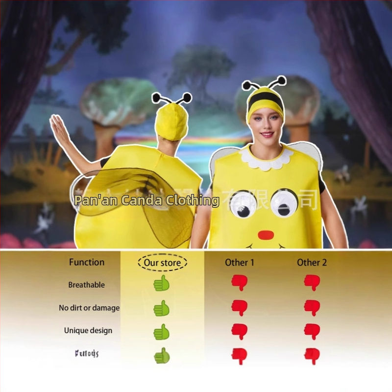 Cross Border Bee cosplay kostīms Dzīvnieku imitācijas rotaļu kostīms Skatuves rotaļu apģērbs Pieaugušo ballīte