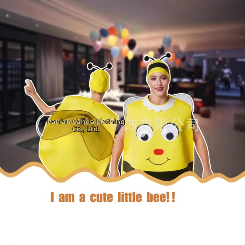 Cross Border Bee cosplay kostīms Dzīvnieku imitācijas rotaļu kostīms Skatuves rotaļu apģērbs Pieaugušo ballīte