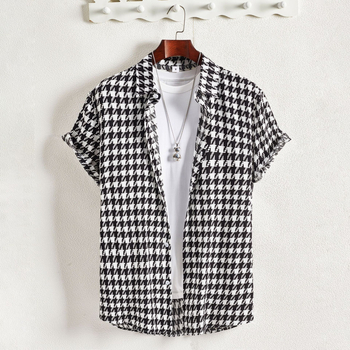 Férfi, határokon átnyúló külkereskedelmi, új, vékony rayon ing, rövid ujjú