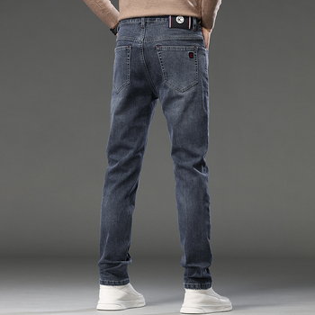 Daifa férfi farmernadrág őszi új, karcsúsított, kis lábméretű, hímzett, koreai, divatos, alkalmi, puha, mindenhez illő hosszú nadrág