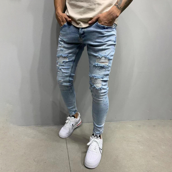 Európai és amerikai határokon átnyúló új farmer férfi oldalsó zsebes vékony farmer