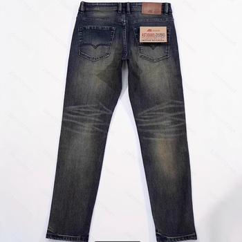 Luxus férfi farmernadrág, laza szabású, trendi márka, lezser és divatos