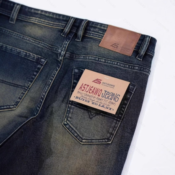 Luxus férfi farmernadrág, laza szabású, trendi márka, lezser és divatos