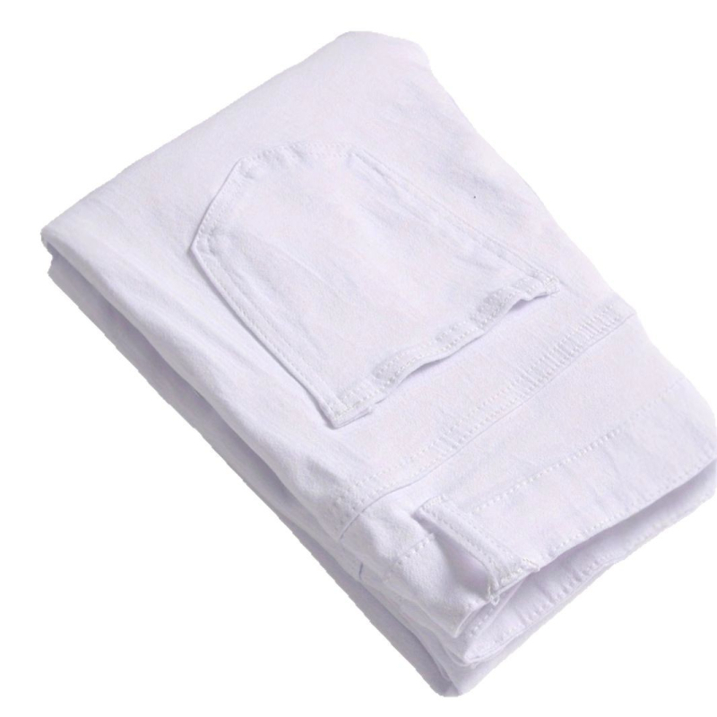 Férfi rugalmas, szűk farmer, rugalmas, egyszínű leggings, férfi farmernadrág