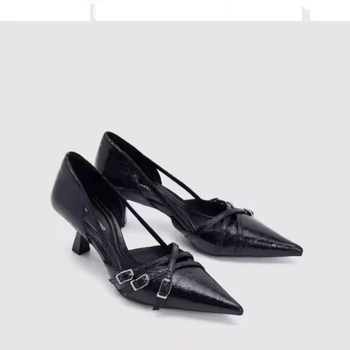 Male šiljaste kožne cipele za žene, nove proljetne i ljetne cipele s tankom petom iz 2025., retro francuske elegantne jednoslojne cipele Mary Jane