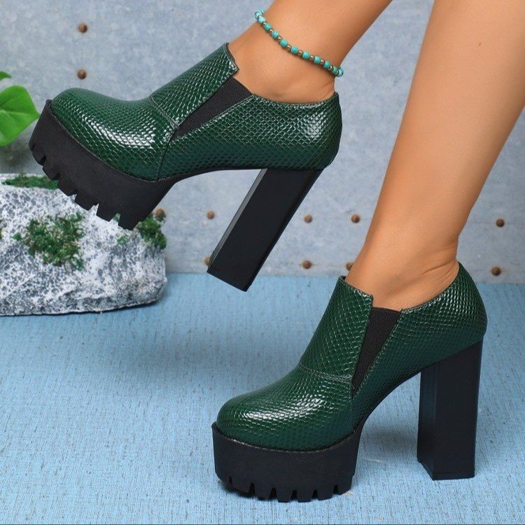 Tarpvalstybinės užsienio prekybos moteriški bateliai, languoti, suvarstomi madingi bateliai 2024 m. pavasariui ir rudeniui, nauji platforminiai aukštakulniai, 36–42 dydis.