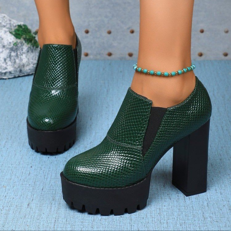 Tarpvalstybinės užsienio prekybos moteriški bateliai, languoti, suvarstomi madingi bateliai 2024 m. pavasariui ir rudeniui, nauji platforminiai aukštakulniai, 36–42 dydis.